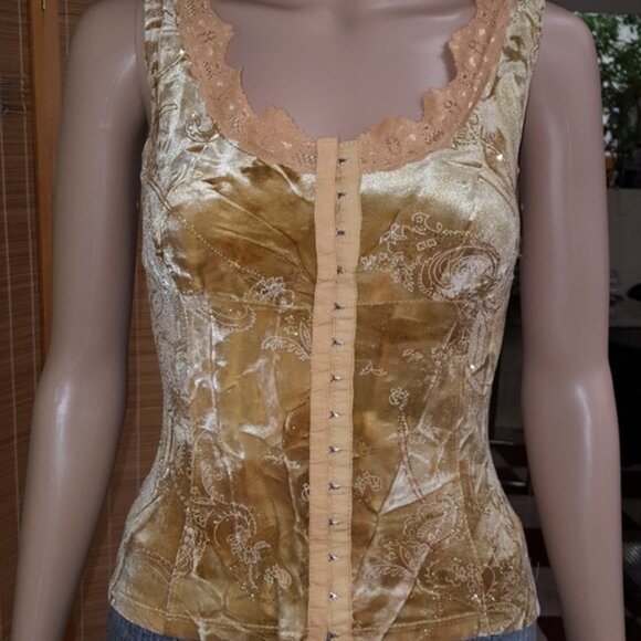 Vintage Camisole/Bustier.Hook front. Small - Picture 1 of 13